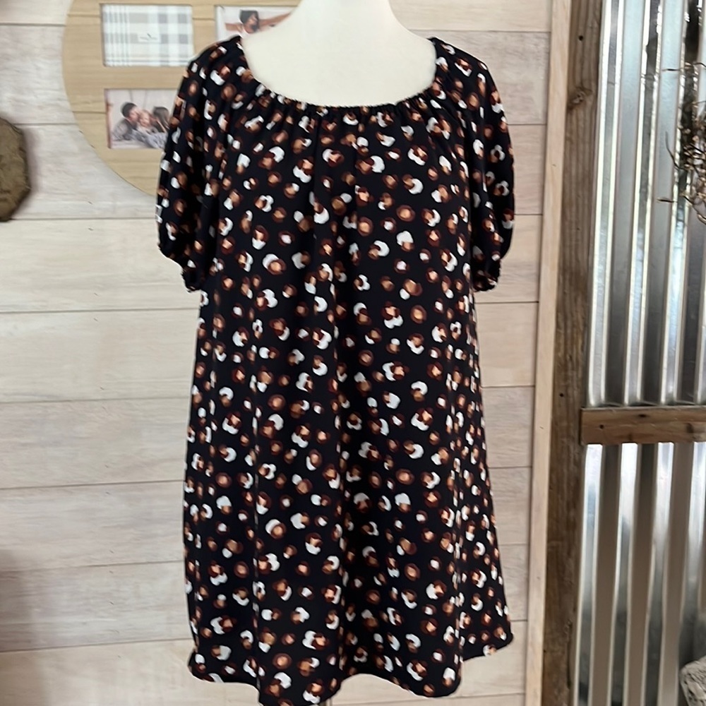 ANN Taylor Black Flower Dress XS